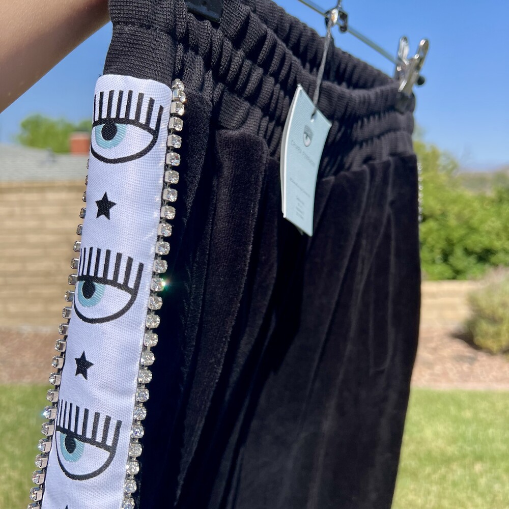 Black Embellished Women's Pants